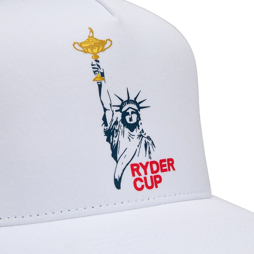 G/FORE x Ryder Cup Golf Cap - RC Statue Trucker - Snow 2025