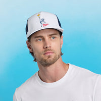 G/FORE x Ryder Cup Golf Cap - RC Statue Trucker - Snow 2025