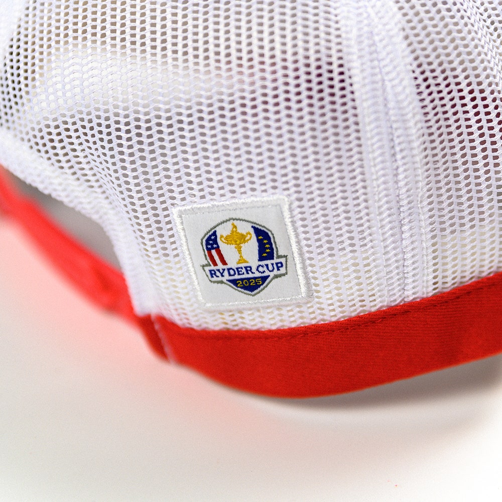 G/FORE x Ryder Cup Golf Cap - RC Trophy Trucker - Poppy 2025