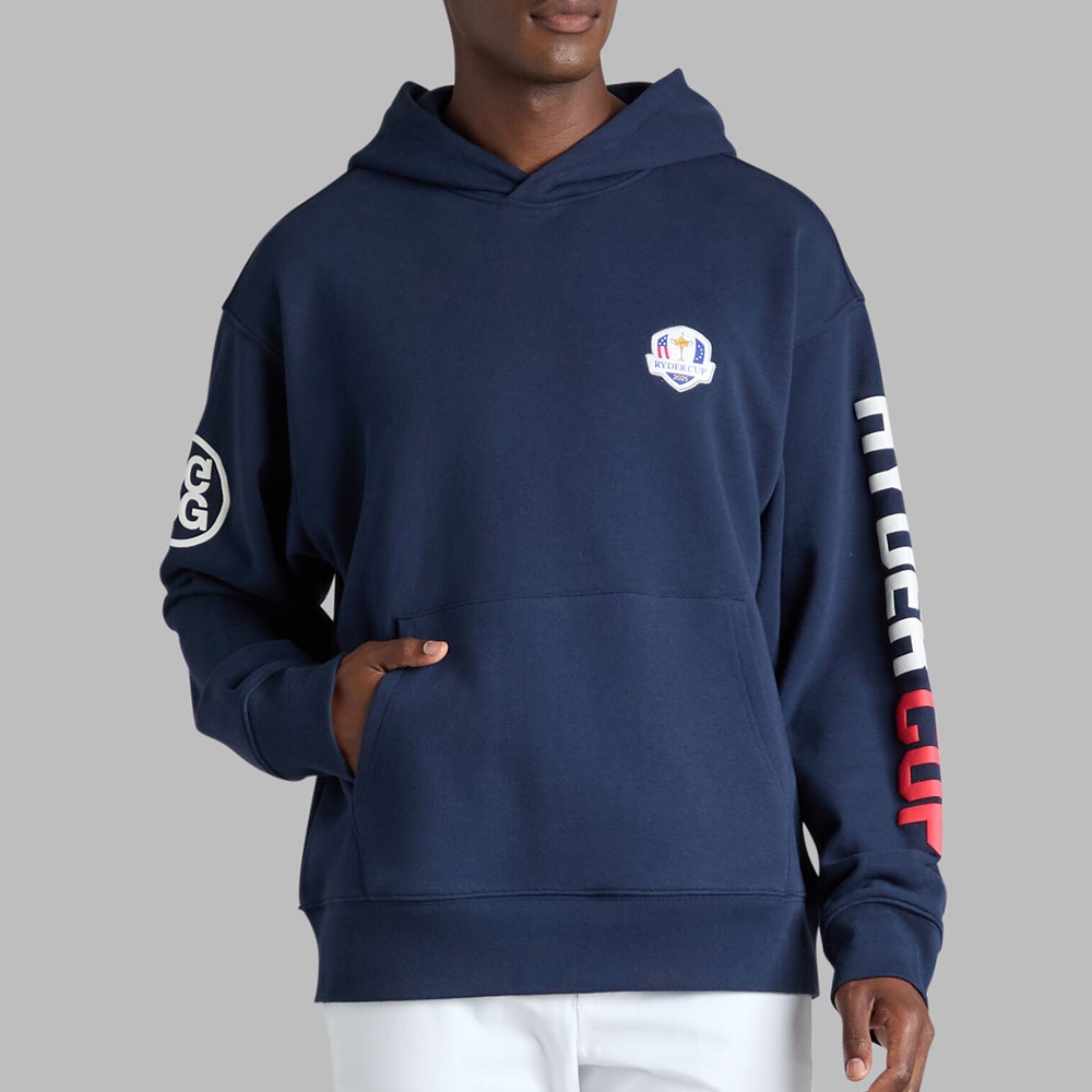 G/FORE x Ryder Cup Golf Pullover - RC Logo Hoodie - Twilight 2025