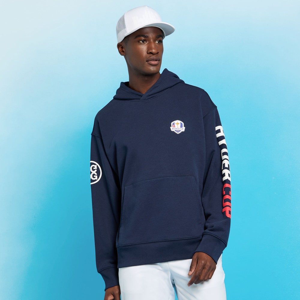 G/FORE x Ryder Cup Golf Pullover - RC Logo Hoodie - Twilight 2025