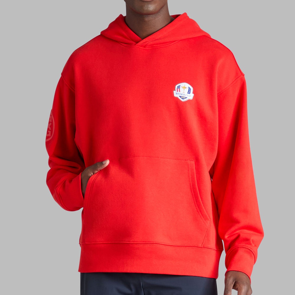 G/FORE x Ryder Cup Golf Pullover - RC Skyline Hoodie - Poppy 2025
