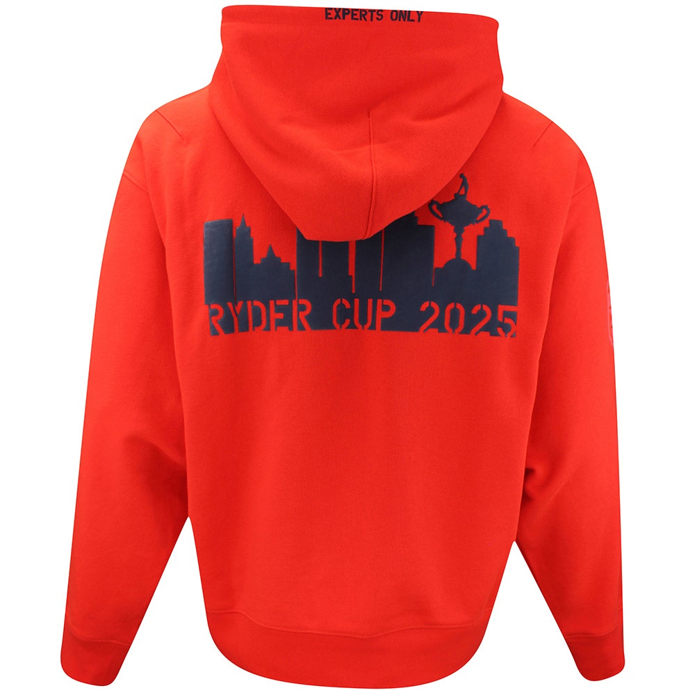 G/FORE x Ryder Cup Golf Pullover - RC Skyline Hoodie - Poppy 2025