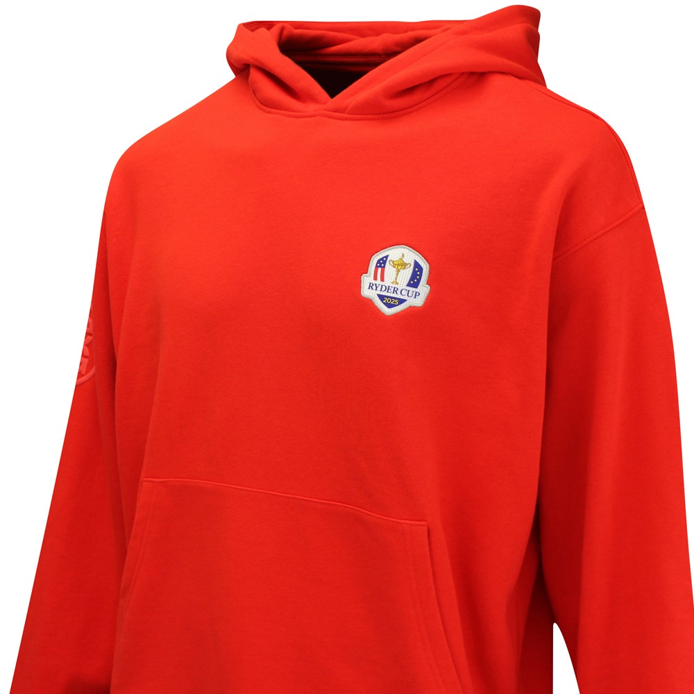 G/FORE x Ryder Cup Golf Pullover - RC Skyline Hoodie - Poppy 2025