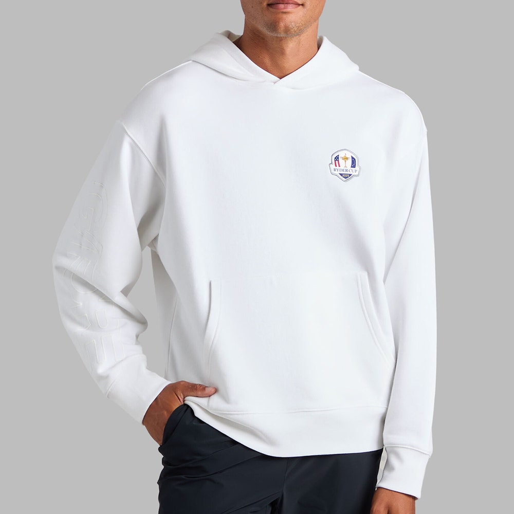 G/FORE x Ryder Cup Golf Pullover - RC USA Hoodie - Snow 2025