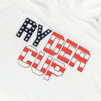 G/FORE x Ryder Cup Golf Pullover - RC USA Hoodie - Snow 2025