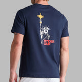 G/FORE x Ryder Cup Golf T-Shirt - RC Statue Tee - Twilight 2025