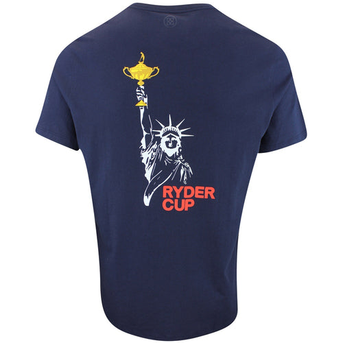 G/FORE x Ryder Cup Golf T-Shirt - RC Statue Tee - Twilight 2025