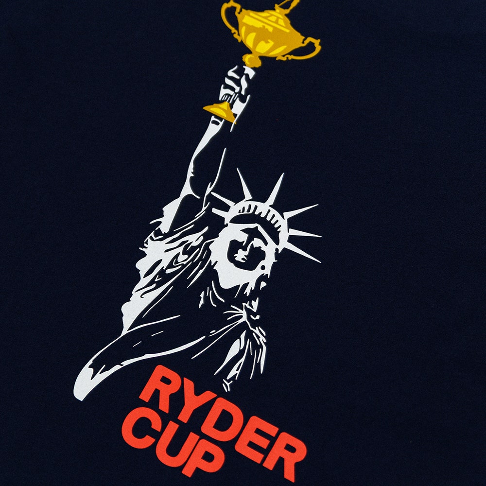 G/FORE x Ryder Cup Golf T-Shirt - RC Statue Tee - Twilight 2025