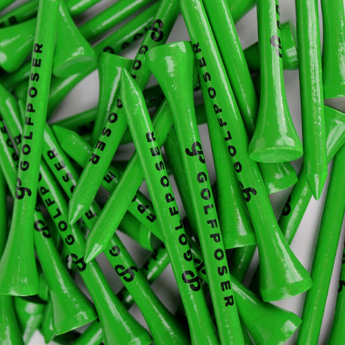 Golfposer GP Golf Tees - Fairway Green - Pack of 50