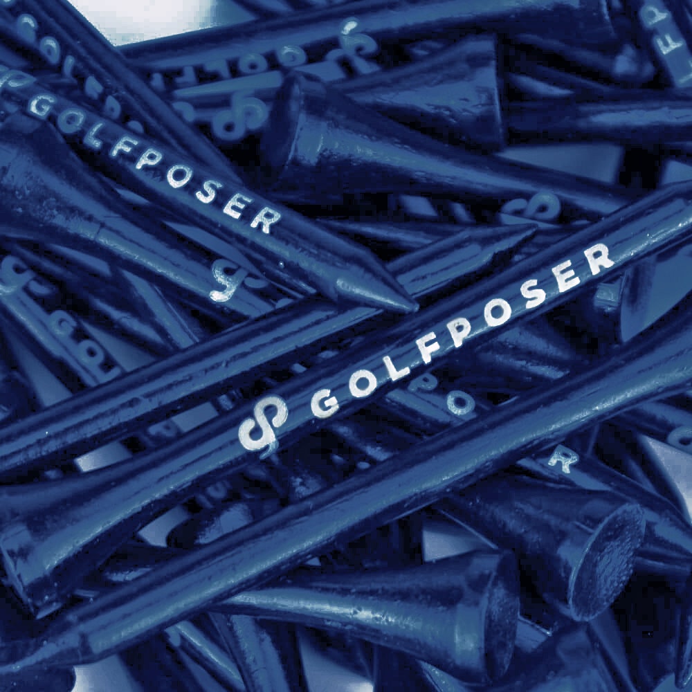 Golfposer GP Golf Tees - Marine Navy - Pack of 50