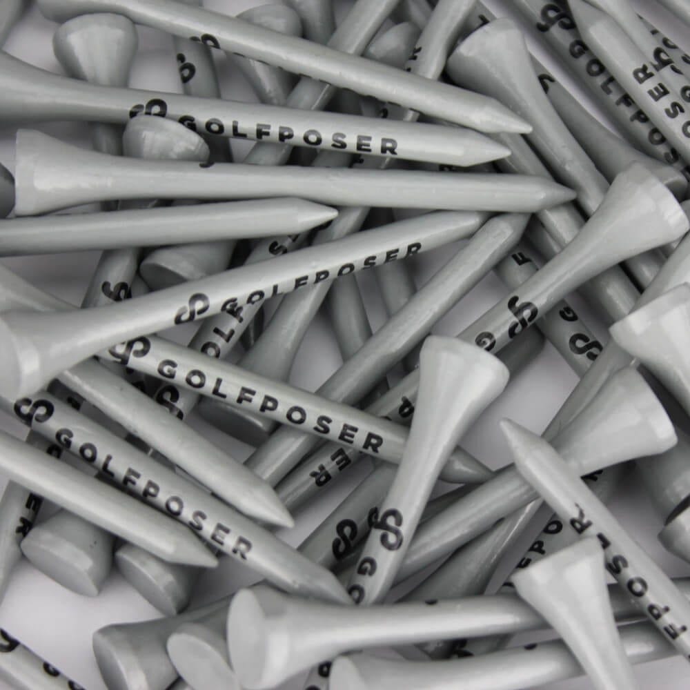 Golfposer GP Golf Tees - Urban Grey - Pack of 50