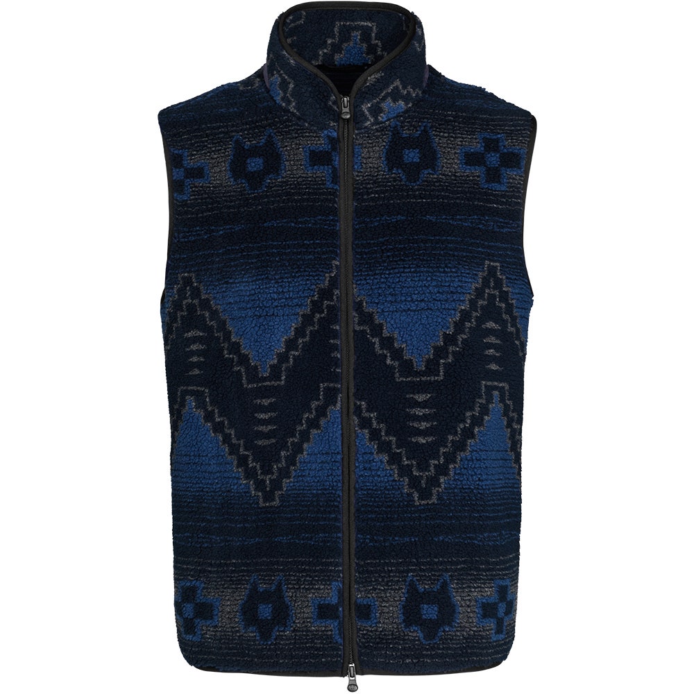 Greyson Golf Gilet - Guardian Sherpa Fleece Vest - Maltese Blue AW26