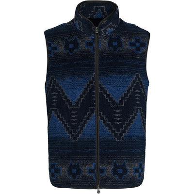 Greyson Golf Gilet - Guardian Sherpa Fleece Vest - Maltese Blue AW26