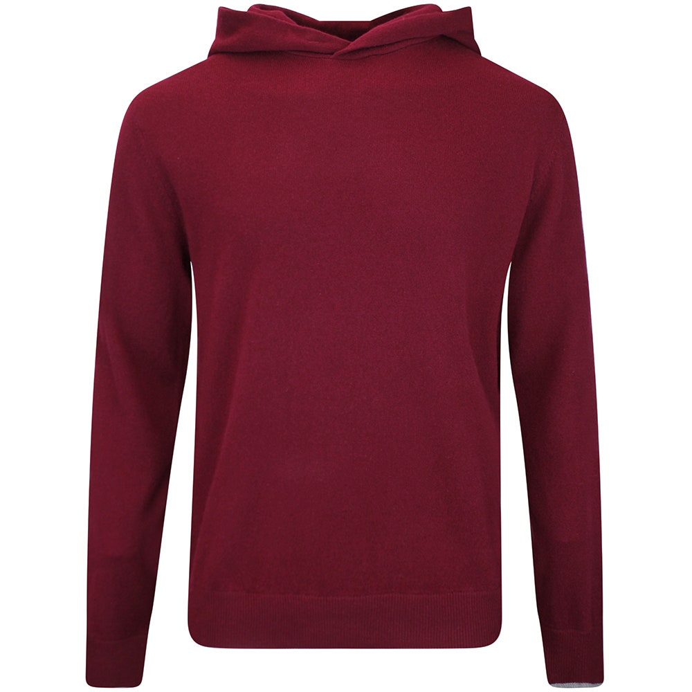 Greyson Golf Jumper - Koko Cashmere Hoodie - Dark Anthurium AW26