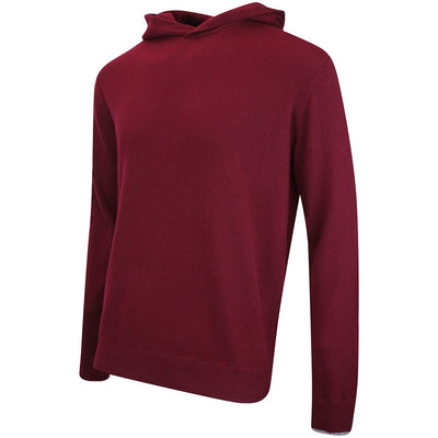 Greyson Golf Jumper - Koko Cashmere Hoodie - Dark Anthurium AW26