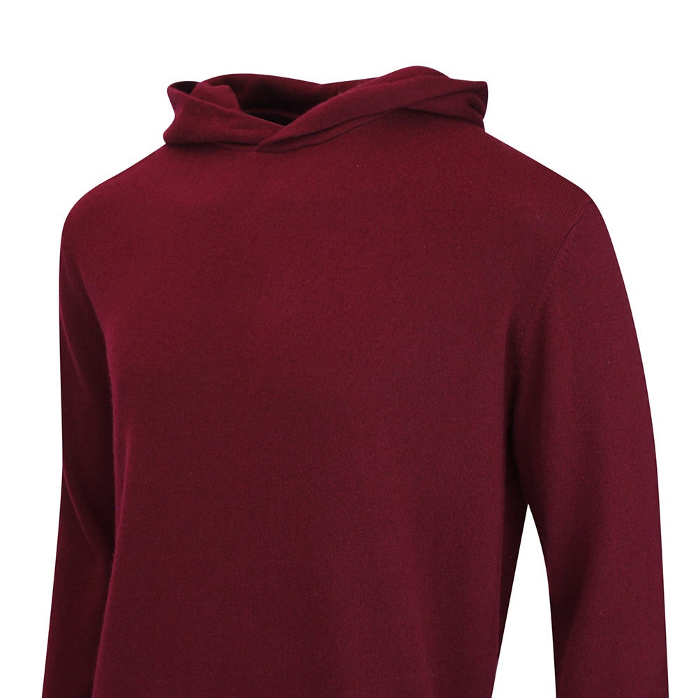 Greyson Golf Jumper - Koko Cashmere Hoodie - Dark Anthurium AW26