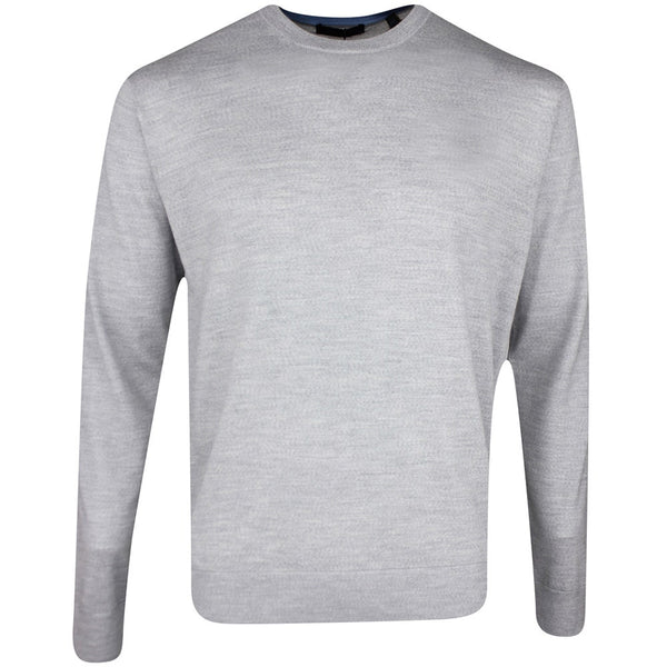 Greyson Golf Jumper - Saratoga Crew Neck - Lt Grey Heather SS26