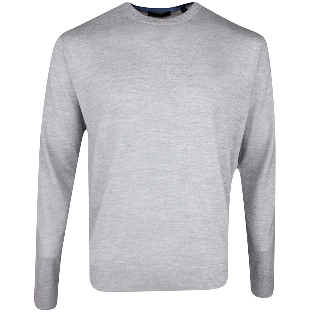 Greyson Golf Jumper - Saratoga Crew Neck - Lt Grey Heather SS26