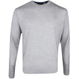 Greyson Golf Jumper - Saratoga Crew Neck - Lt Grey Heather SS26