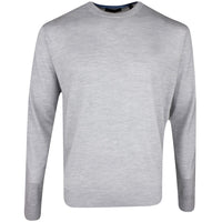 Greyson Golf Jumper - Saratoga Crew Neck - Lt Grey Heather SS26