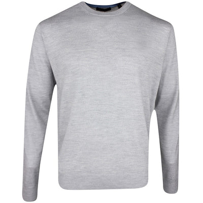 Greyson Golf Jumper - Saratoga Crew Neck - Lt Grey Heather SS26