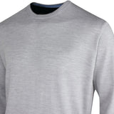 Greyson Golf Jumper - Saratoga Crew Neck - Lt Grey Heather SS26