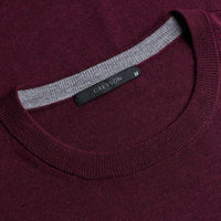 Greyson Golf Jumper - Saratoga Crew Neck - Merlot AW26