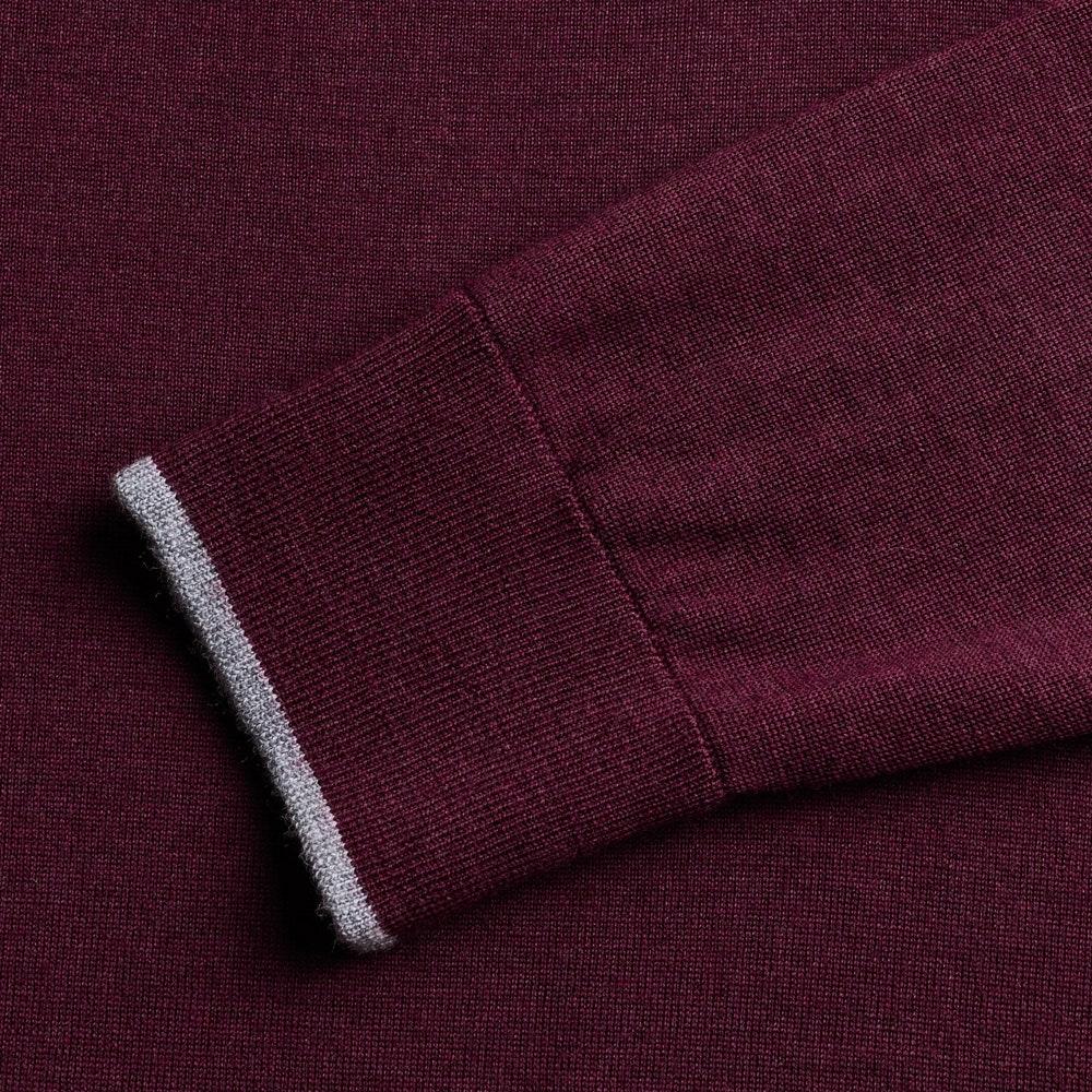 Greyson Golf Jumper - Saratoga Crew Neck - Merlot AW26