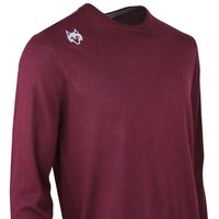 Greyson Golf Jumper - Saratoga Crew Neck - Merlot AW26