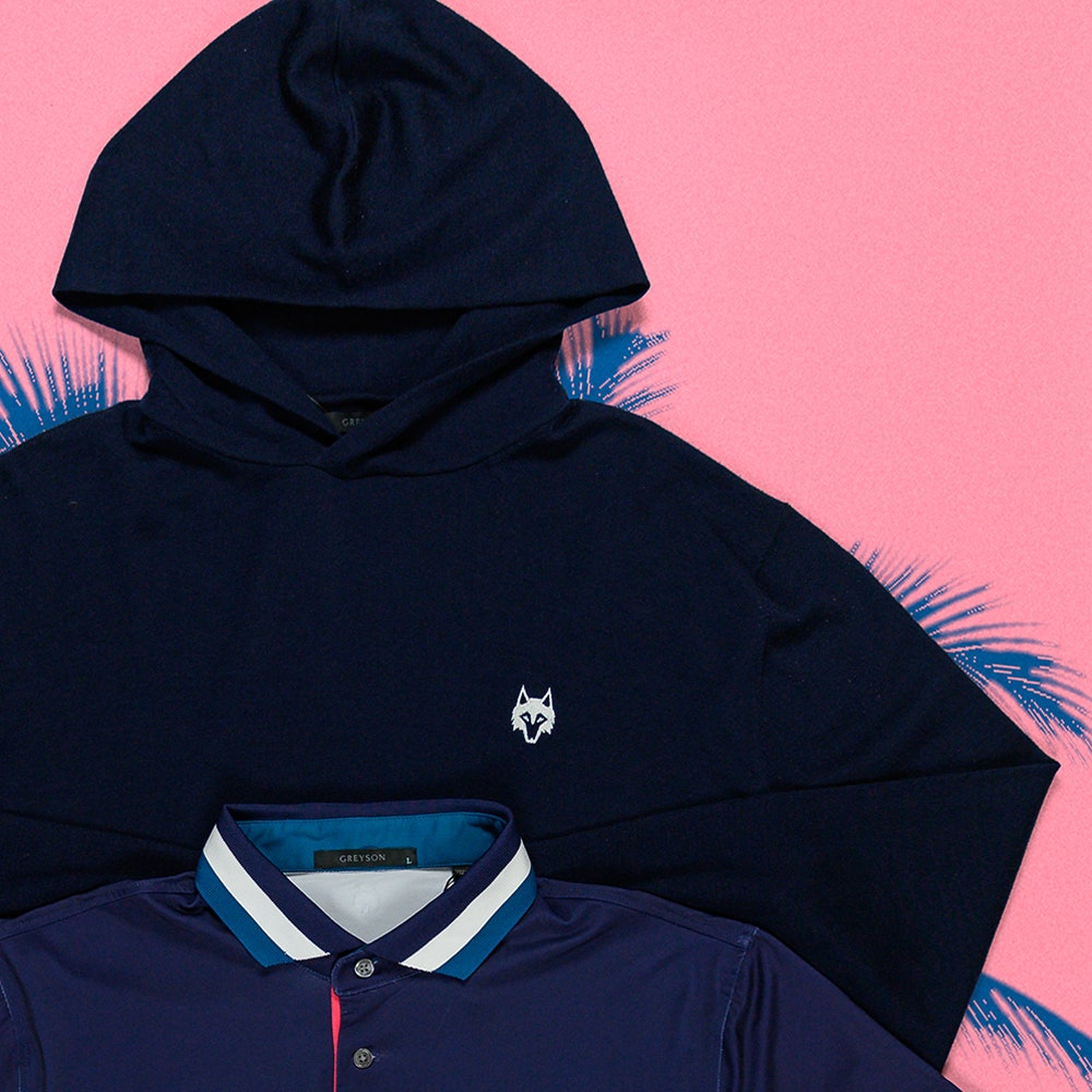 Greyson Golf Jumper - Saratoga Hoodie - Maltese Blue SS26