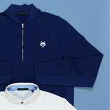 Greyson Golf Jumper - Siasconset QZ - Maltese Blue SS25