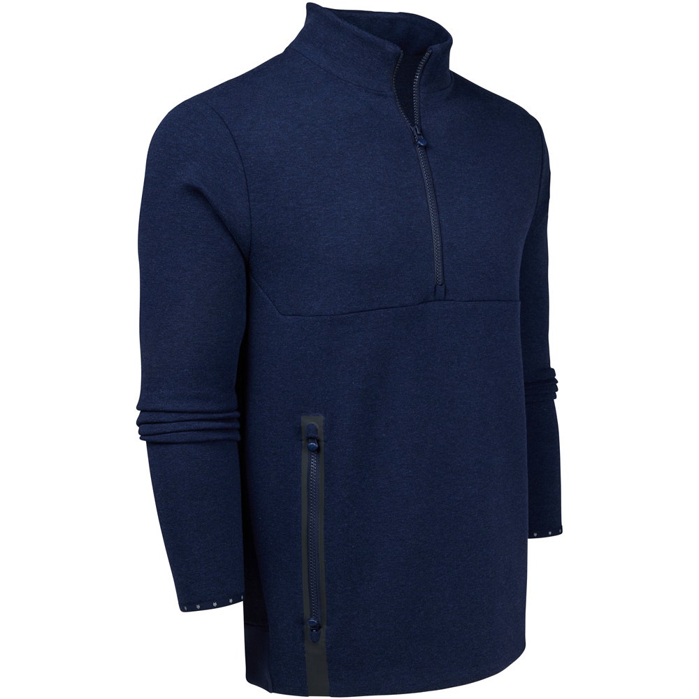 Greyson Golf Mid Layer - Calgary Double Knit QZ - Maltese Blue 2026