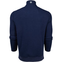 Greyson Golf Mid Layer - Calgary Double Knit QZ - Maltese Blue 2026