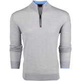 Greyson Golf Mid Layer - Saratoga Merino QZ - Light Grey Hthr 2026