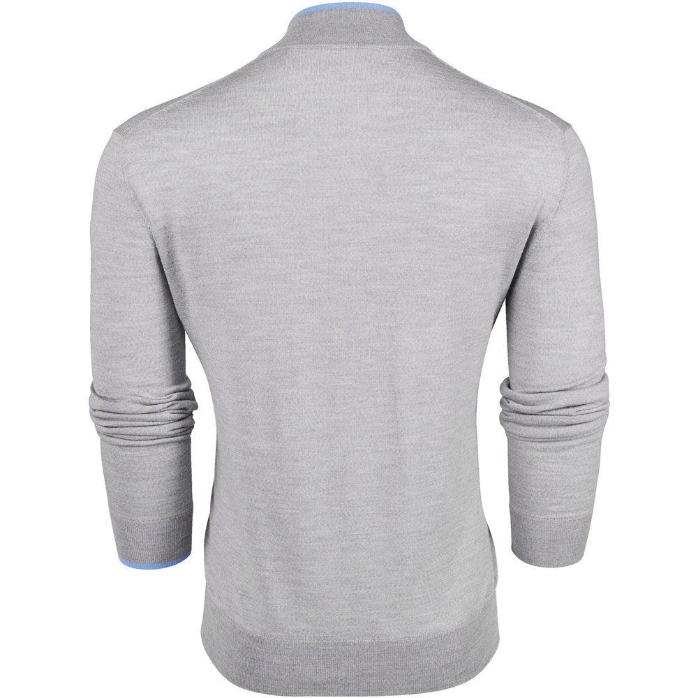 Greyson Golf Mid Layer - Saratoga Merino QZ - Light Grey Hthr 2026