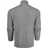 Greyson Golf Mid Layer - Sebonack Cashmere QZ - Light Grey Hthr 2026