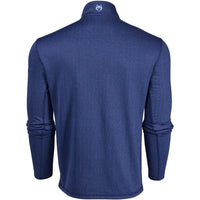 Greyson Golf Mid Layer - Tate QZ - Navy Herringbone SS26