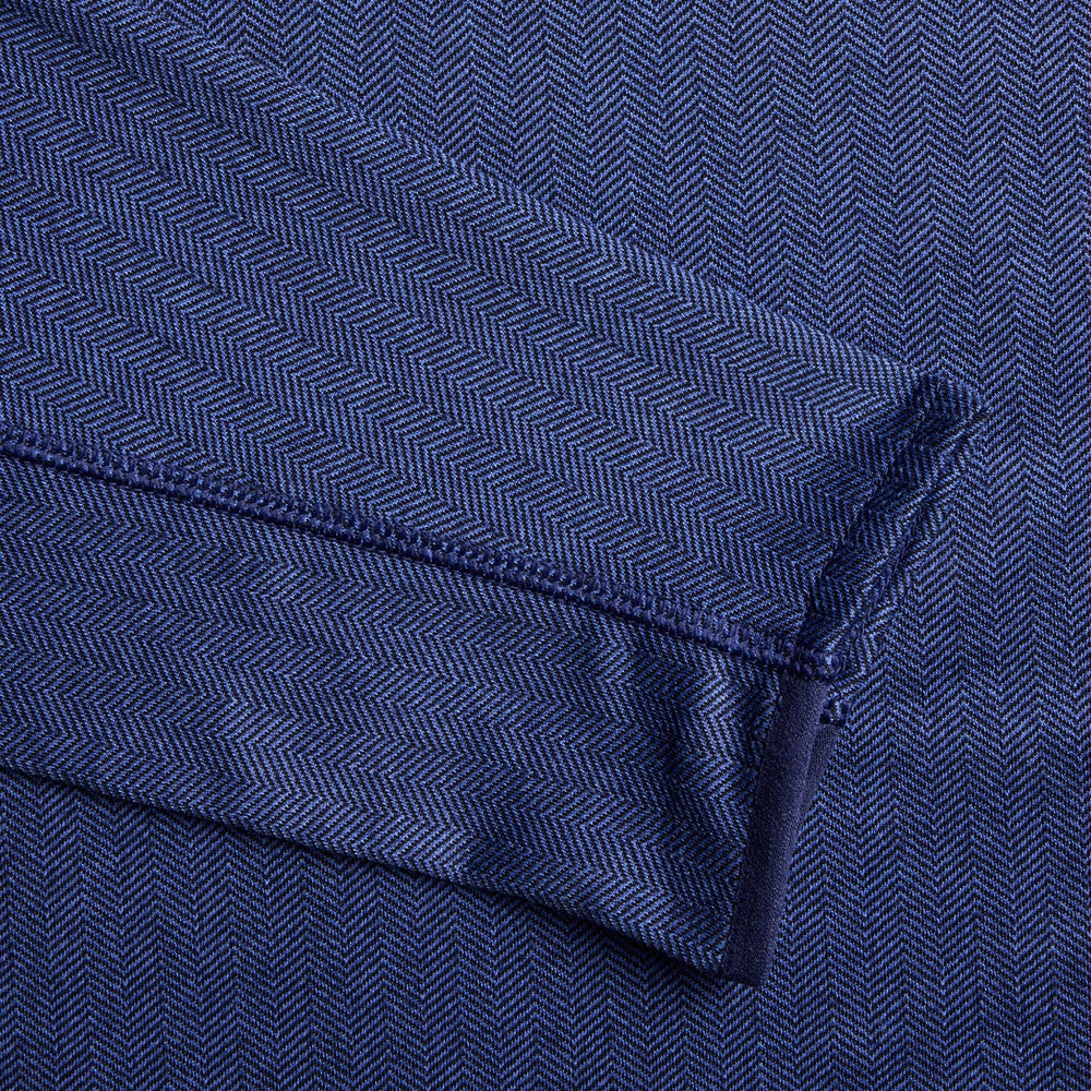 Greyson Golf Mid Layer - Tate QZ - Navy Herringbone SS26