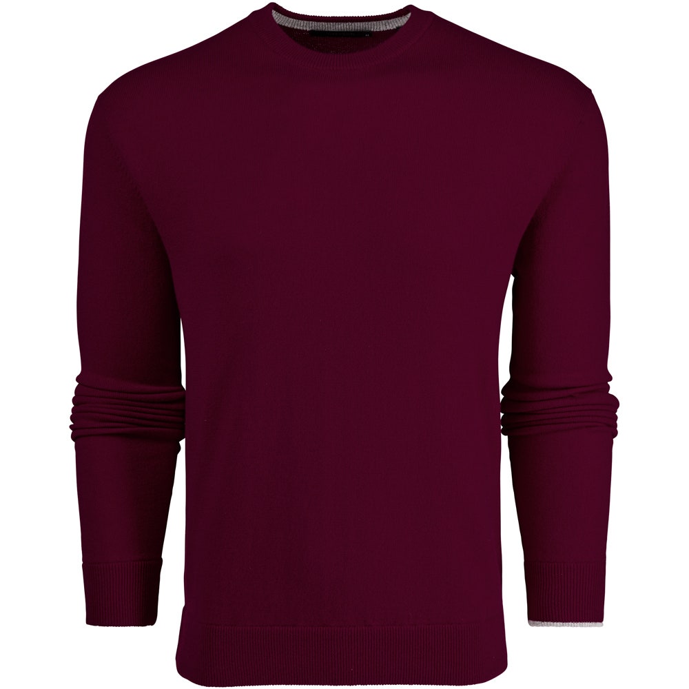 Greyson Golf Mid Layer - Tomahawk Cashmere Crew - Anthurium SS26
