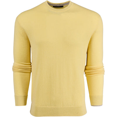 Greyson Golf Mid Layer - Tomahawk Cashmere Crew - Canary SS26