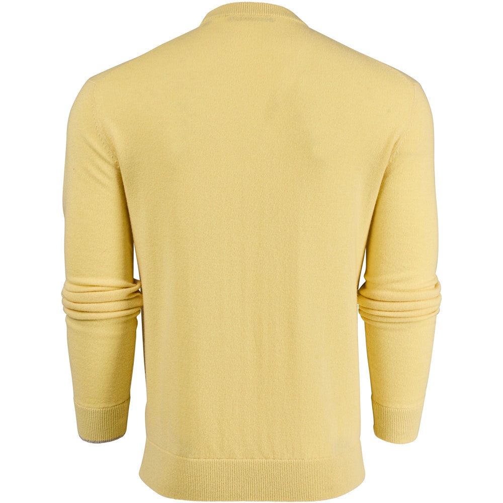 Greyson Golf Mid Layer - Tomahawk Cashmere Crew - Canary SS26