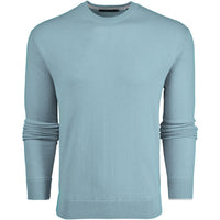 Greyson Golf Mid Layer - Tomahawk Cashmere Crew - Harbor SS26