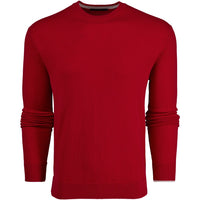 Greyson Golf Mid Layer - Tomahawk Cashmere Crew - Red Admiral SS26