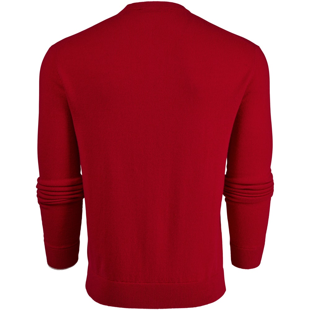 Greyson Golf Mid Layer - Tomahawk Cashmere Crew - Red Admiral SS26