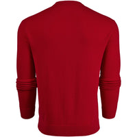 Greyson Golf Mid Layer - Tomahawk Cashmere Crew - Red Admiral SS26