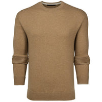 Greyson Golf Mid Layer - Tomahawk Cashmere Crew - Sandstorm Hthr 2025