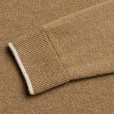 Greyson Golf Mid Layer - Tomahawk Cashmere Crew - Sandstorm Hthr 2025