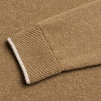 Greyson Golf Mid Layer - Tomahawk Cashmere Crew - Sandstorm Hthr 2025