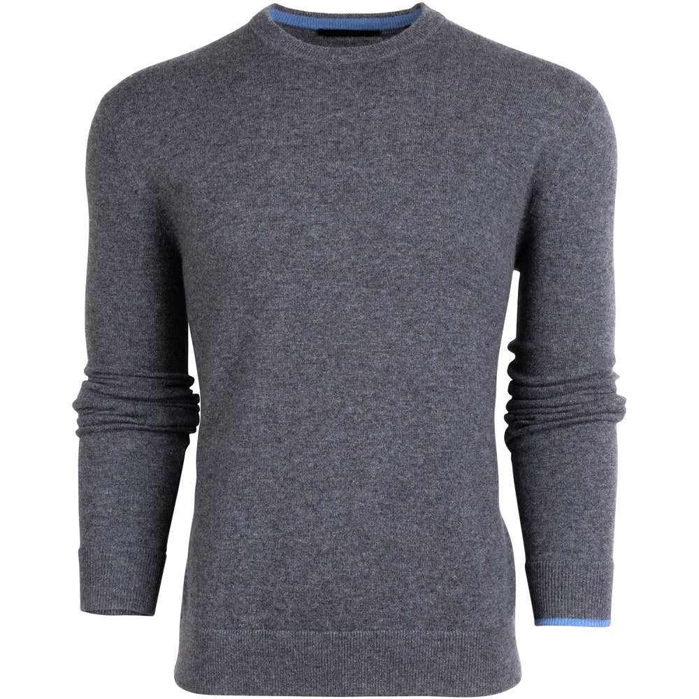 Greyson Golf Mid Layer - Tomahawk Cashmere Crew - Smoke Hthr 2026